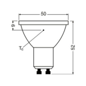 LPPAR16 10036 9,6W/827 230V GU10 10X 2