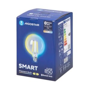 Bluetooth Mesh Smart Filament Bulb G125 6W E27 850lm CCT 1