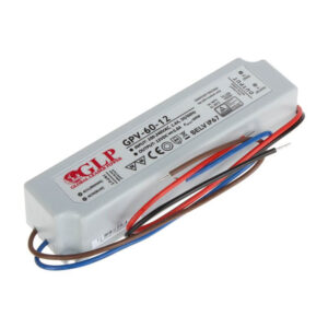 LED napajanje GLP 60W 12V/5A CV non-PFC IP67 plastic case