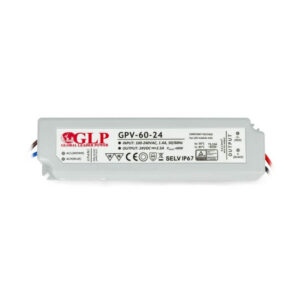 LED napajanje GLP 60W 24V/2,5A CV non-PFC IP67 plastic case 1