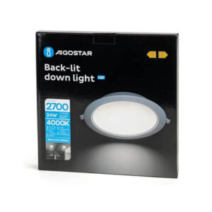 LED Recessed Round 220-240V 24W 4000K 2700lm D289*H30mm 1