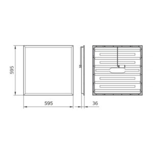 RC065B LED34S/840 PSU W60L60 NOC 3