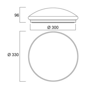 START eco surface 1550lm 830/840 IP44 DT 3