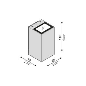 Trend U&D 60 LED 3K Grey anthracite RAL 7021 1
