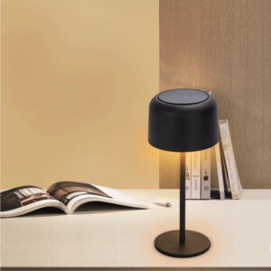 Solar Powered Desk Lamp 3W 3000K Touch Dimming bk 2