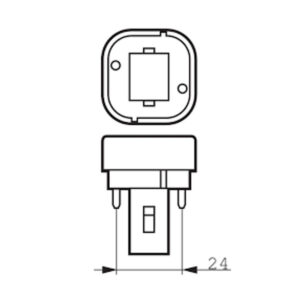 CorePro LED PLC 8.5W 840 2P G24d-3 2
