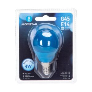 LED A5 230V 4W E14 G45 Blue light 1