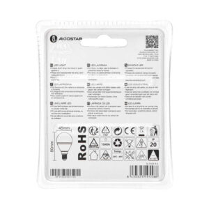 LED A5 230V 4W E14 G45 Green light 2