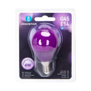 LED A5 230V 4W E14 G45 Purple light 1