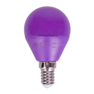 LED A5 230V 4W E14 G45 Purple light