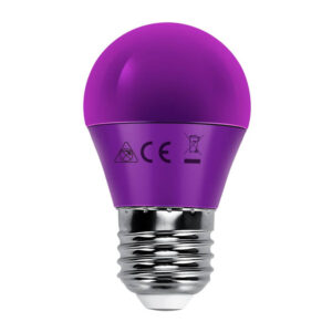 LED A5 230V 4W E27 G45 Purple light
