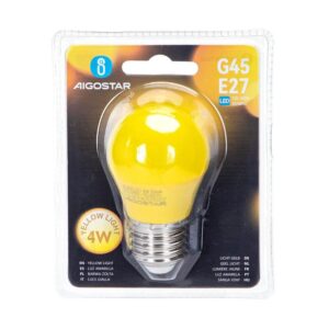 LED A5 230V 4W E27 G45 Yellow light 1