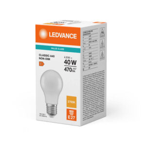 LED CLA40 4.9W 827 FR E27 V 2