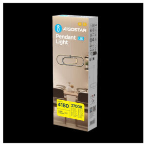 Metal and Silicone LED Pendant Light 35W 2700K 2