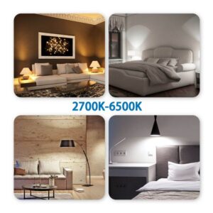 Smart LED Bulb A60 E27 9W WB RGB+CCT 1