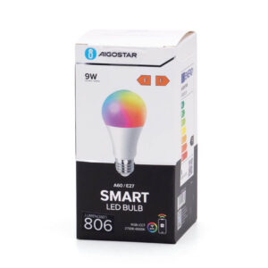 Smart LED Bulb A60 E27 9W WB RGB+CCT 3